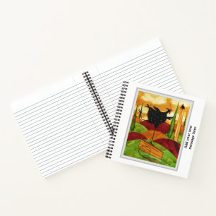 Spiral Notebook - Whimsical Tuscan Rooster Pose