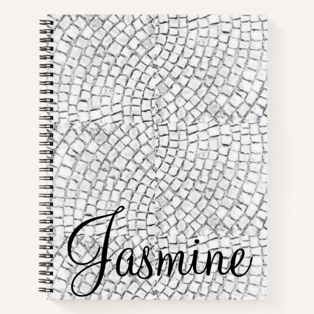 Spiral Notebook White Pavers (Front)