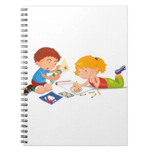 Spiral Notebook with Black and White Photos