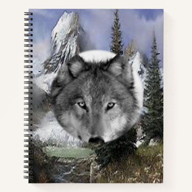 Spiral Notebook Wolf (Front)