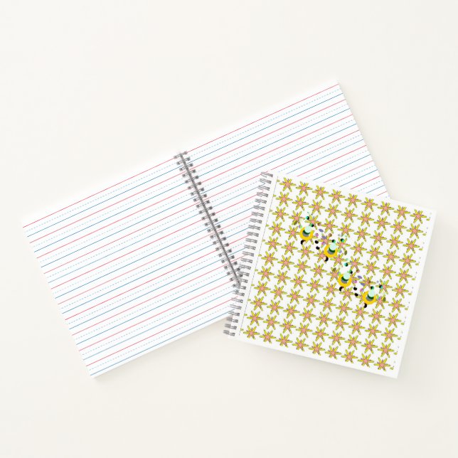Spiral Notebook.  Writting Alphabet Letters Notebook (Inside)