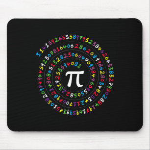 Spiral Numbers Pi Ratio Teacher And Student Pi Day Mouse Pad