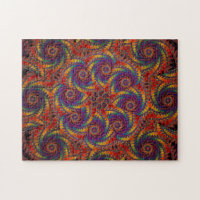 Spiral Octopus Psychedelic Rainbow Fractal Art