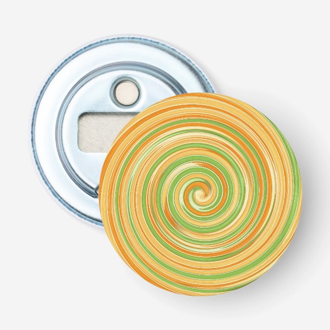Spiral of Fun Citrus Colours  Bottle Opener (Front)