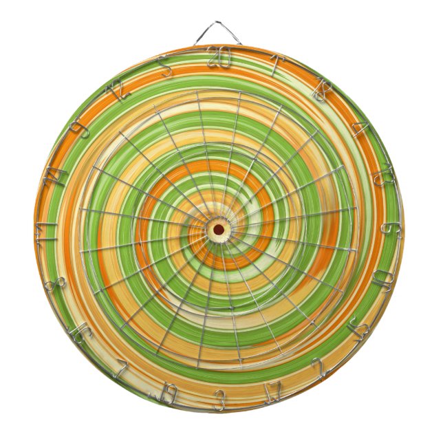 Spiral of Fun Citrus Colours  Dartboard (Front)