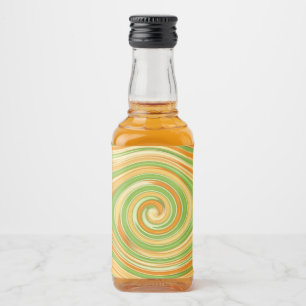 Spiral of Fun Citrus Colours Liquor Bottle Label