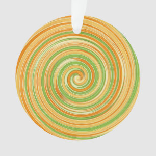 Spiral of Fun Citrus Colours  Ornament