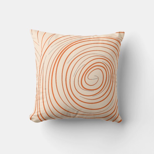 Spiral Orange Cushion (Front)