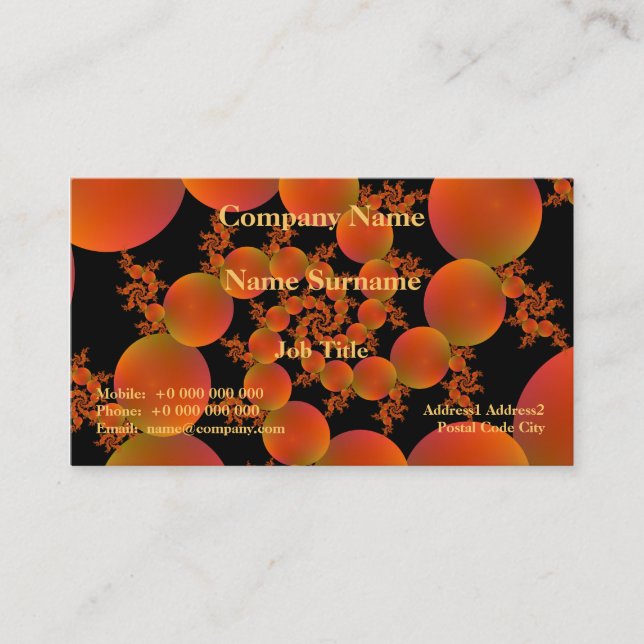Spiral Oranges Business Card (Front)