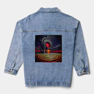 Spiral Out Keep Going - Artistic Mystic Tee Denim Jacket