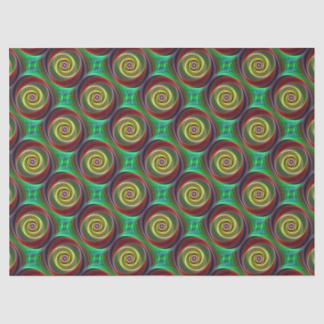 Spiral Pattern 8 & 9 Options Tissue Paper (Front)