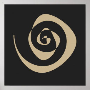 spiral pattern design poster