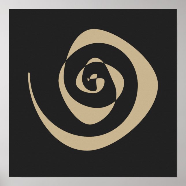 spiral pattern design poster (Front)