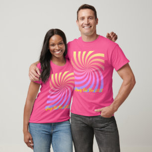 Spiral pattern Lundy T-Shirt