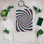 Spiral pattern with pastel colours iPad pro cover<br><div class="desc">A mesmerising spiral with black branches and pastel colours.</div>