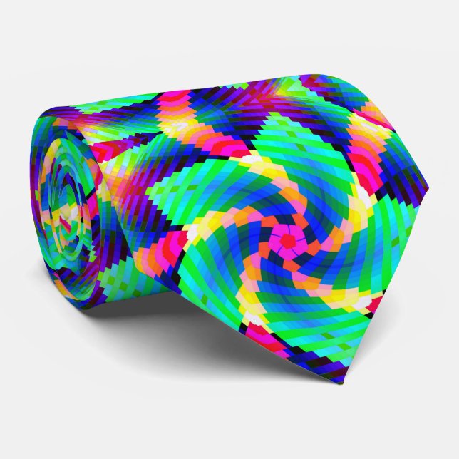 Spiral Pentagon Starfish Tie (Rolled)