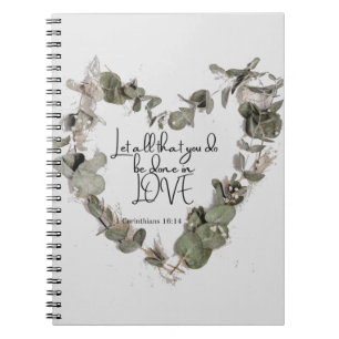 Spiral Photo Notebook - 1 Corinthians 16:14