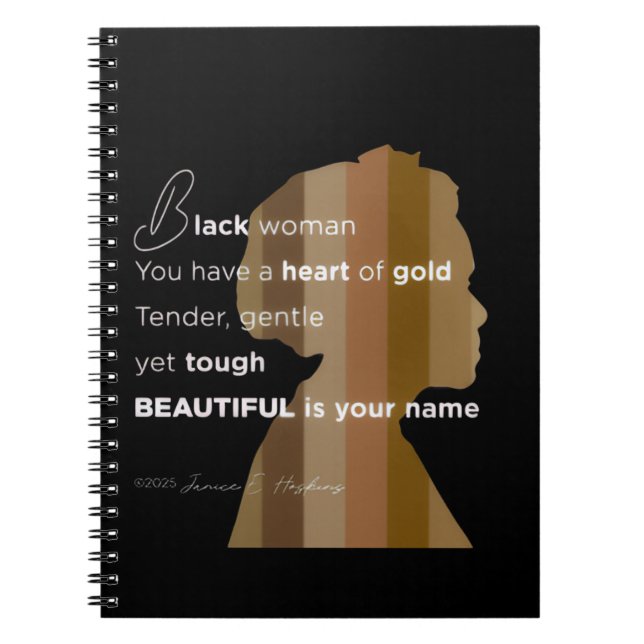 Spiral Photo Notebook 'Beautiful is your name" (Front)