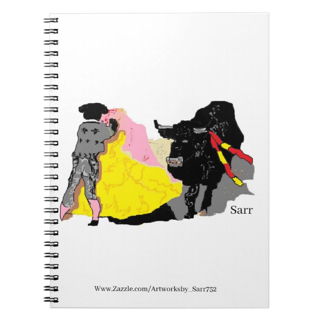 Spiral Photo Notebook : Bullfighter (Front)