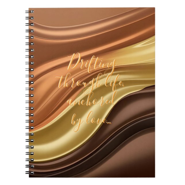 Spiral photo notebook in stylish graphic (Front)