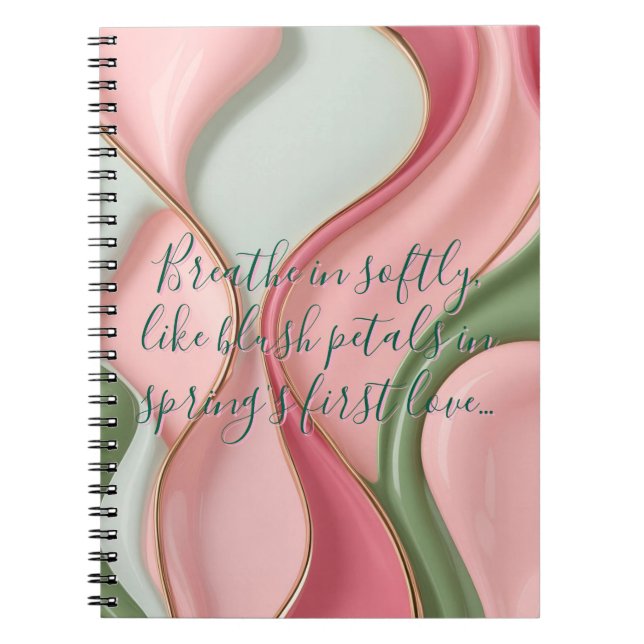 Spiral photo notebook in stylish graphic (Front)