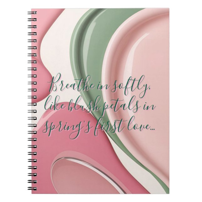 Spiral photo notebook in stylish graphic (Front)