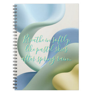 Spiral photo notebook in stylish graphic