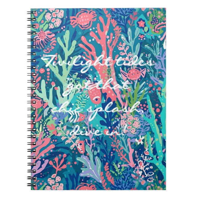 Spiral photo notebook in stylish graphic (Front)