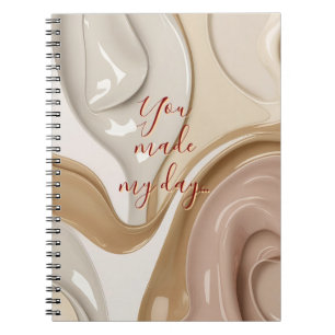 Spiral photo notebook in stylish graphic