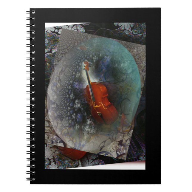 Spiral Photo Notebook Music Cello (Front)
