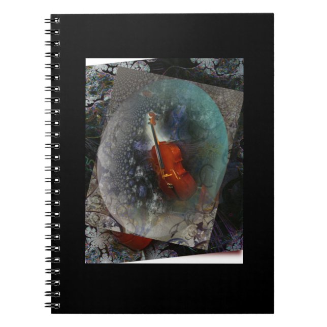 Spiral Photo Notebook Music Cello (Front)