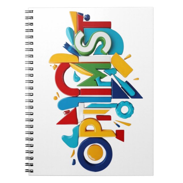 Spiral Photo Notebook Optimist Gift (Front)