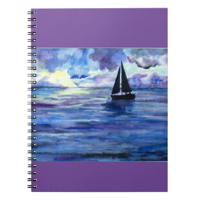Spiral Photo Notebook Sailing Nautical (Front)