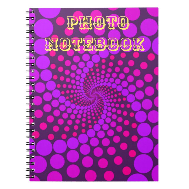 Spiral Photo Notebook with Whimsical Beautiful Des (Front)