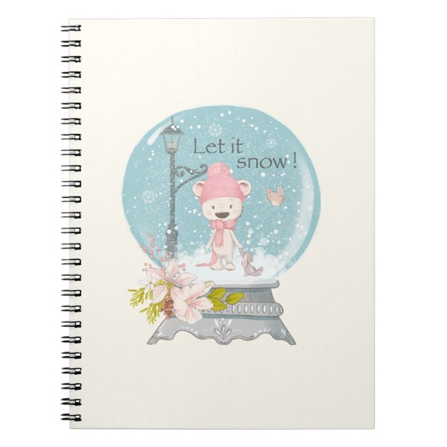 Spiral photonotizbuch - Let it snow Notebook (Front)