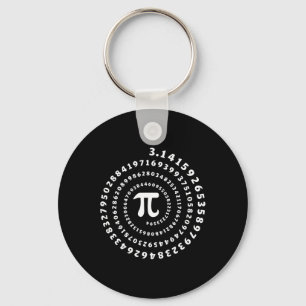 Spiral Pi Shirt Pi Day Math Lover  Key Ring