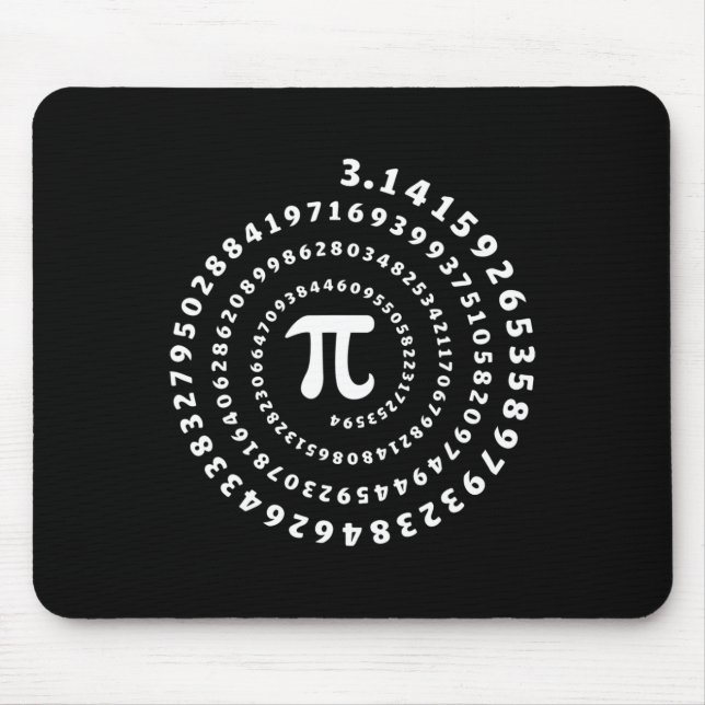 Spiral Pi Shirt Pi Day Math Lover  Mouse Pad (Front)