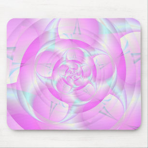 Spiral Pincers in Pink and Blue Mouse Pad