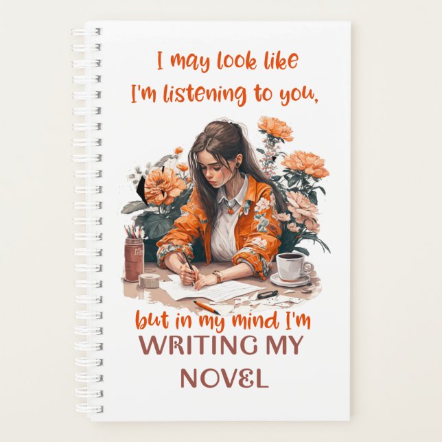 Spiral Planner for Writers and Authors Inspiration (Front)