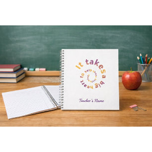 Spiral Quote Teacher Notebook-Personalised Notebook