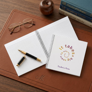 Spiral Quote Teacher Notebook-Personalised  Notebook