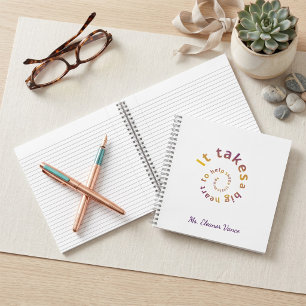 Spiral Quote Teacher Notebook-Personalised  Notebook