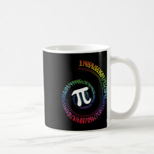 Spiral Rainbow Nerd Math Geek Mathematician Pi Day Coffee Mug