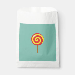 Spiral Red Yellow Lollipop Favour Bags
