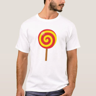 Spiral Red Yellow Lollipop T-Shirt