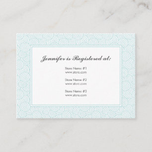 Spiral Registry Card - 3.5" x 2.5"