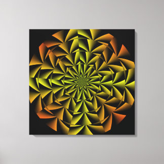 Spiral Retro Art  Streched Canvas Print