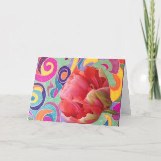 Spiral Rose Greeting Card