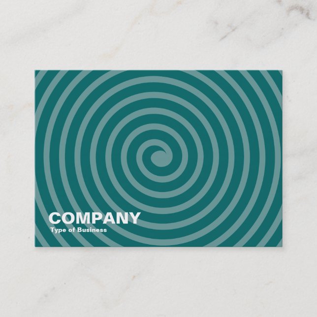 Spiral - Shades of Green Business Card (Front)