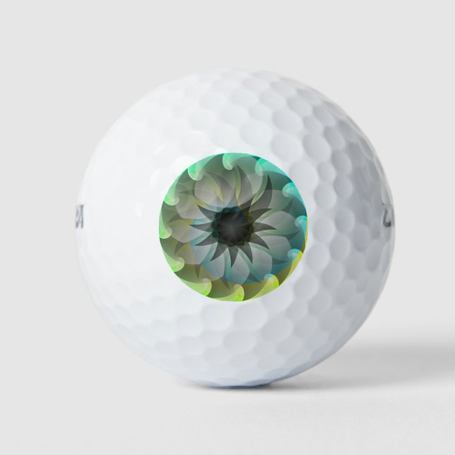 Spiral Shark by Kenneth Yoncich Golf Balls (Front)
